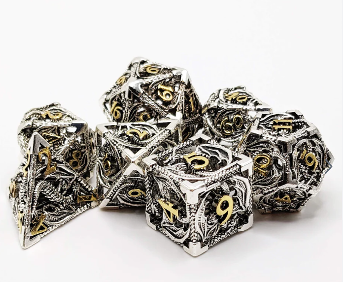 Metal D&D dice are a great option.